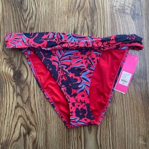 NWT Lilly Pulitzer Trey Bikini Bottom Heron on my Own size 14